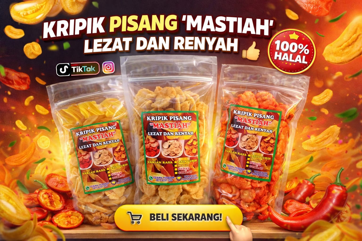 Kripik Pisang PEDAS
