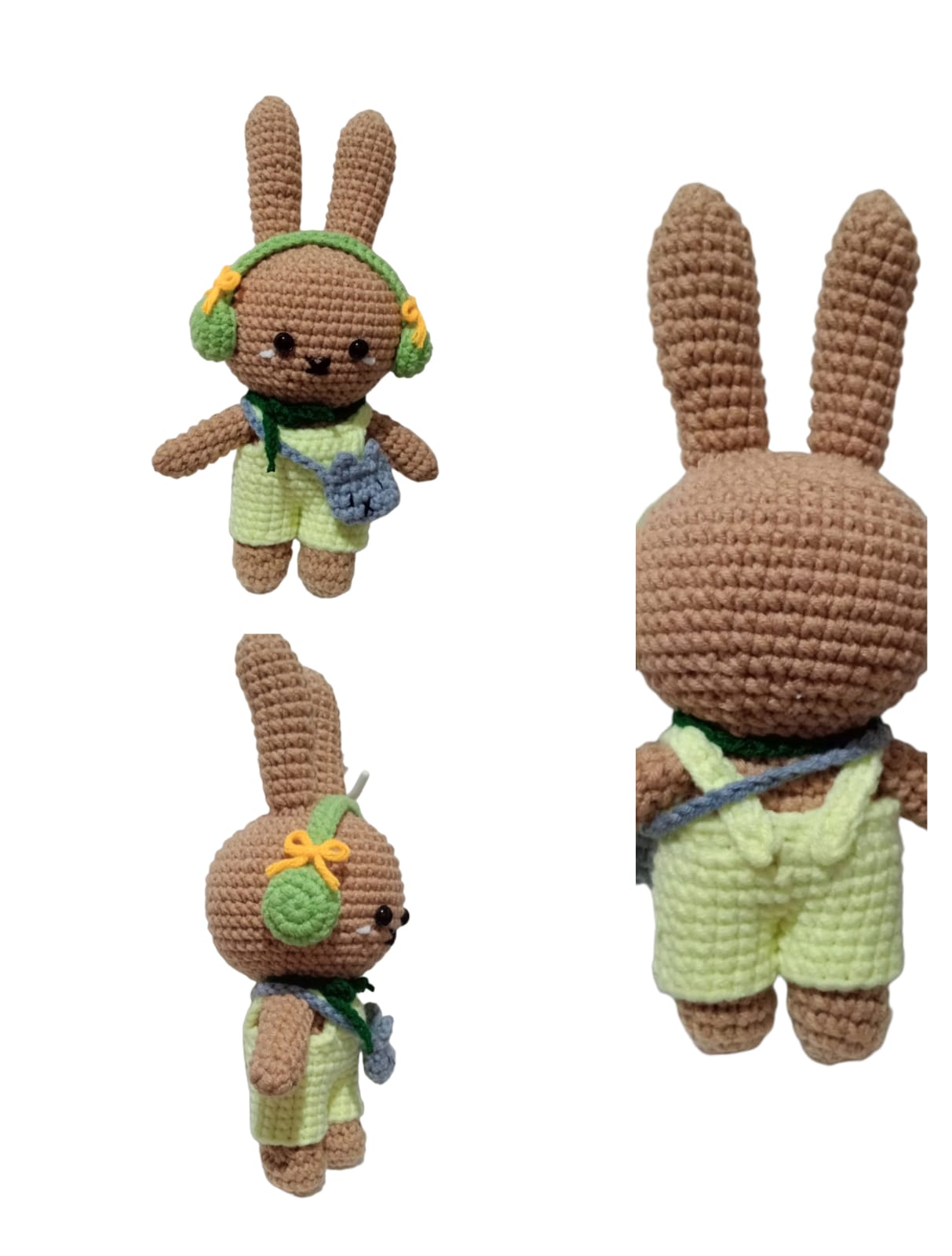 Boneka rajut Kelinci Coklat