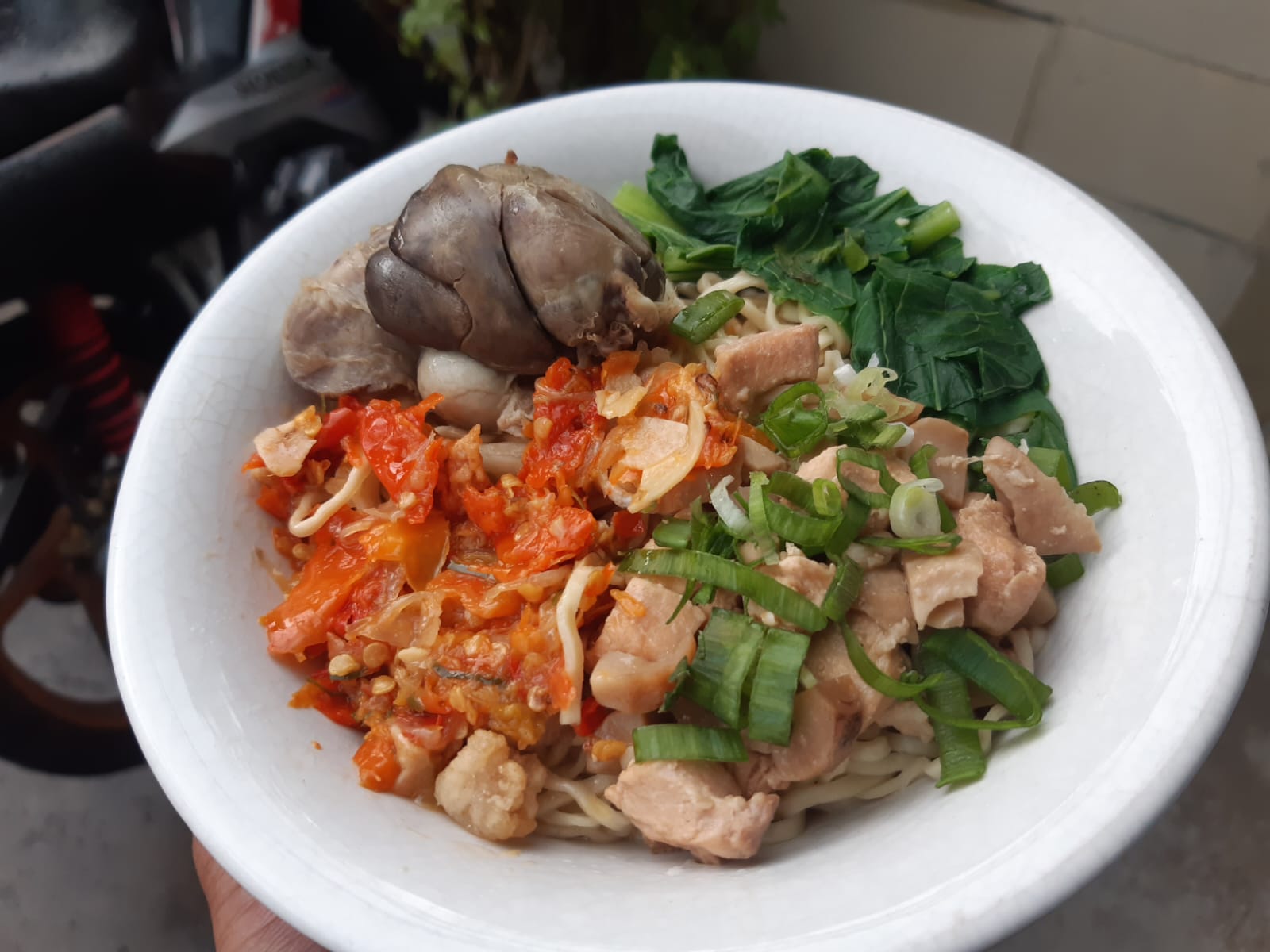 Mie Ayam Jago Baso + Pangsit